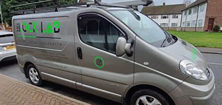 Liveried van of The Lock Lab - Locksmiths in Orpington - TAP